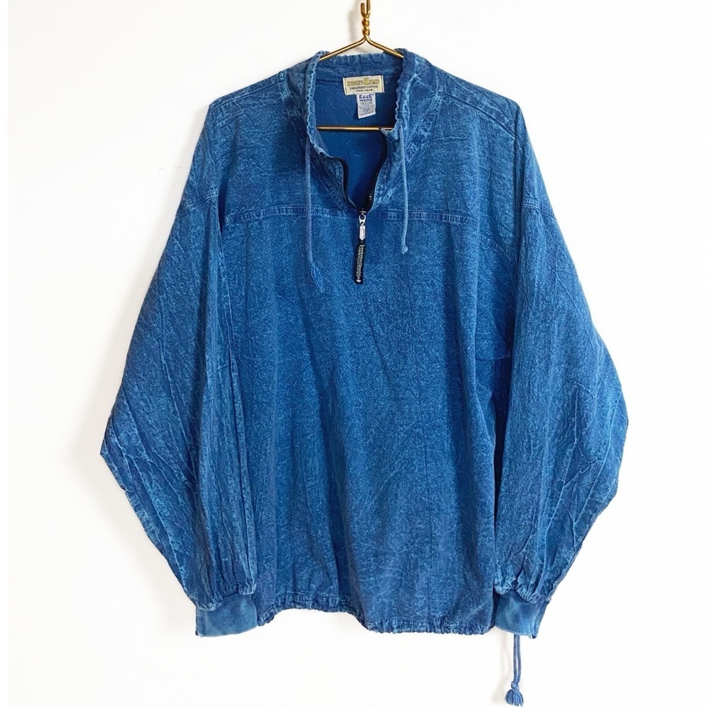 Vtg 90s Oversized Ezze Wear Acid Wash Pullover lightweight top Unisex size L